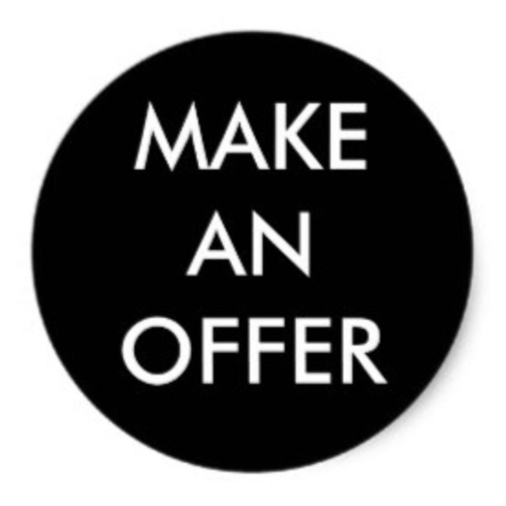 Reasonable offers accepted